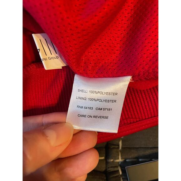 NFL MSX Team Apparel Atlanta Falcons Women's Red Zip Up Jacket Size XL NWT - Picture 6 of 8